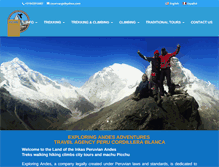 Tablet Screenshot of exploringandes.com